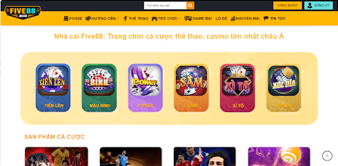 Thế giới game bài “siêu khủng” tại Five88