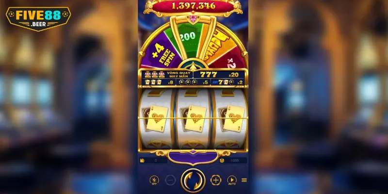 Cơ hội trúng thưởng khủng với Slot Vòng Quay Hoàng Gia tại Five88